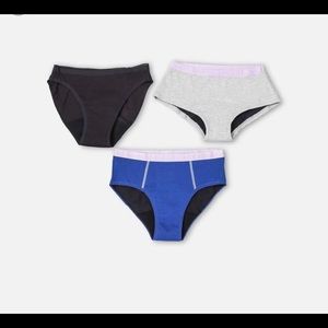 Thinx fresh start period underwear kit for tweens 3 pk (shorty, bikini, brief)